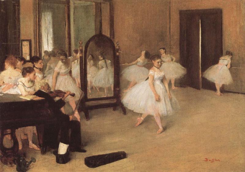 Edgar Degas The Dancing Class Norge oil painting art